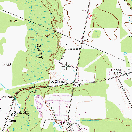Topographic Map of Jimmys Mobile Court, NC