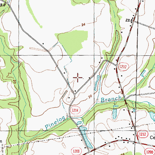 Topographic Map of Lakeside Fore Mobile Home Park, NC
