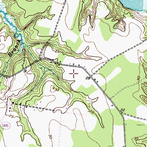 Topographic Map of Lillipad Mobile Home Park, NC