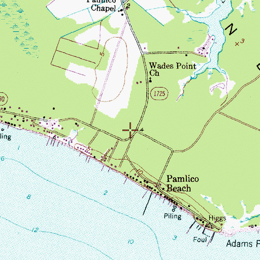 Topographic Map of Life Gate Free Will Baptist Church, NC