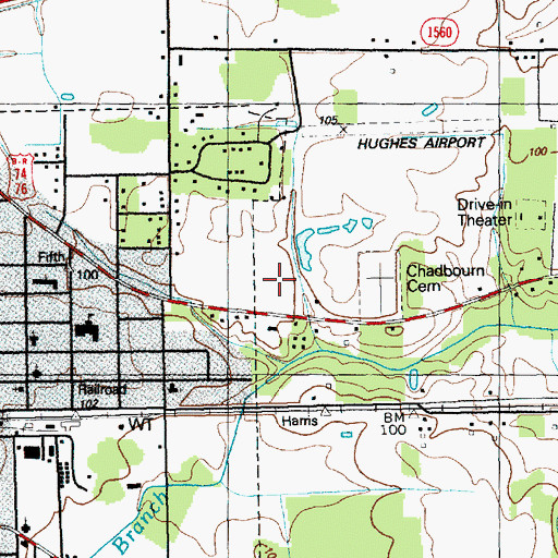 Topographic Map of Living Word Church, NC