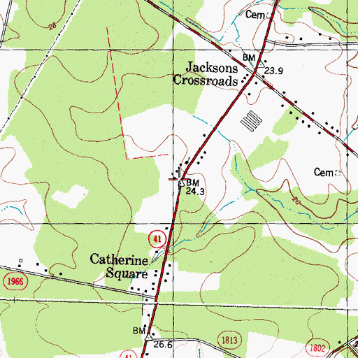 Topographic Map of Macedonia Holiness Church, NC