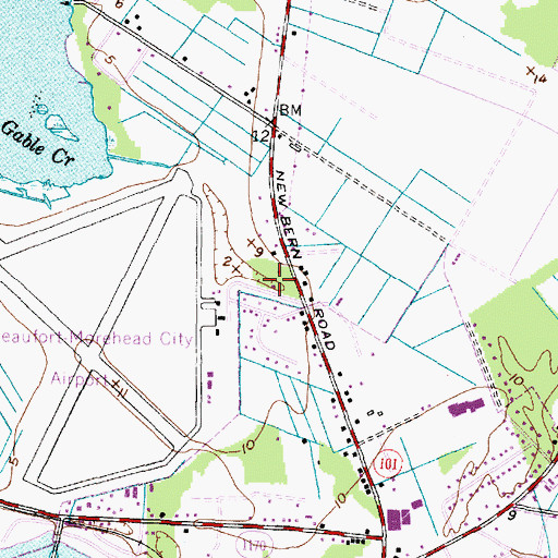 Topographic Map of Maranatha Pentecostal Holiness Church, NC