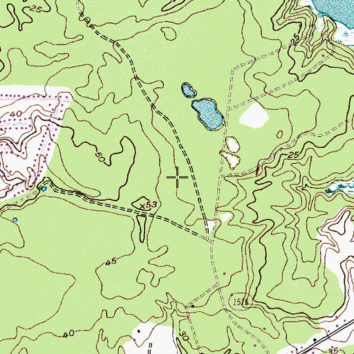 Topographic Map of Queen Creek Mobile Home Park, NC