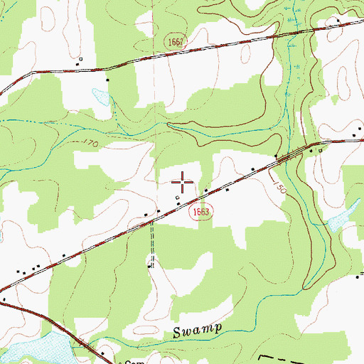 Topographic Map of Red Maple Mobile Home Park, NC