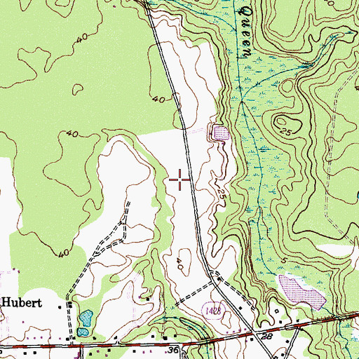 Topographic Map of Royal Valley Mobile Home Park, NC