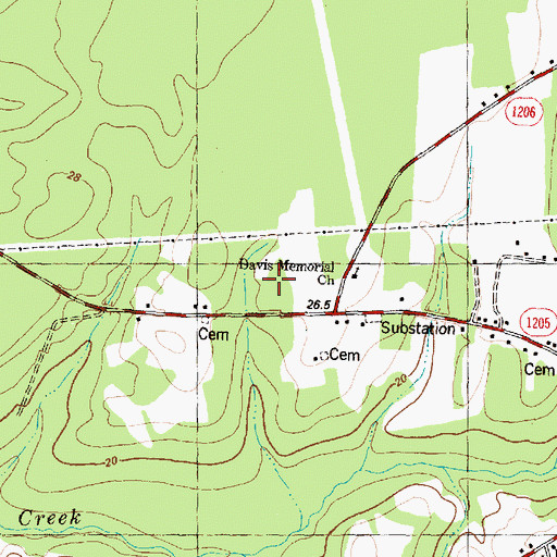 Topographic Map of Sand Mobile Home Park, NC
