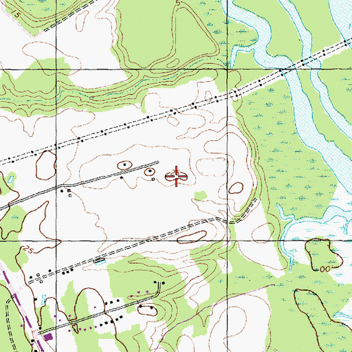 Topographic Map of Gracie Farm Road Mobile Home Park, NC