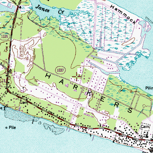 Topographic Map of Refuge Fellowship Church, NC