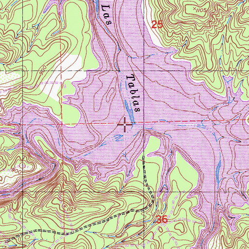 Topographic Map of Town Creek, CA