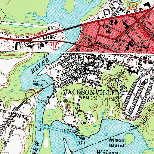 Topographic Map of Saint Julia African Methodist Episcopal Zion Church, NC