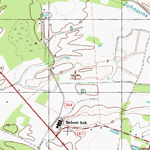 Topographic Map of Victory Mobile Home Park, NC