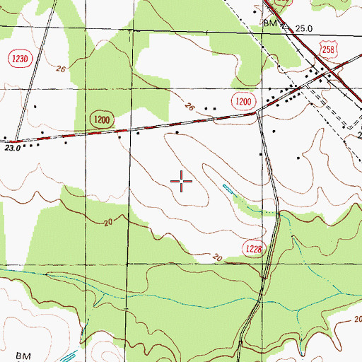 Topographic Map of Watkins Way Mobile Home Park, NC