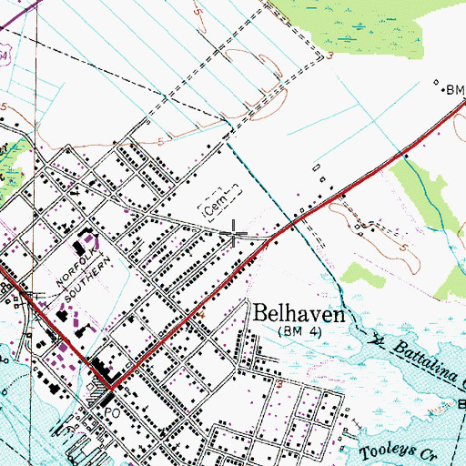 Topographic Map of Mount Olive Pentecostal Church, NC