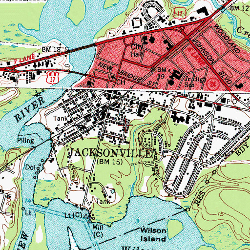 Topographic Map of Mount Sinai Holy Church, NC