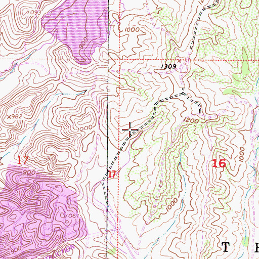 Topographic Map of Trabuco, CA