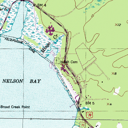 Topographic Map of Eastern Carteret Medical Center, NC
