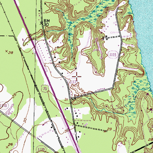 Topographic Map of Barbara Bolling Flynn Assisted Living Facility, NC