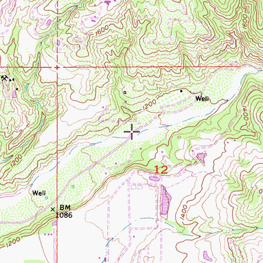 Topographic Map of Trabuco Canyon, CA