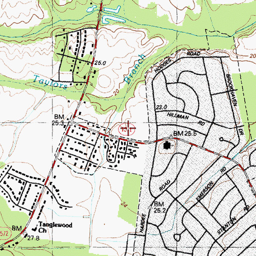 Topographic Map of Spring Arbor of Kinston, NC