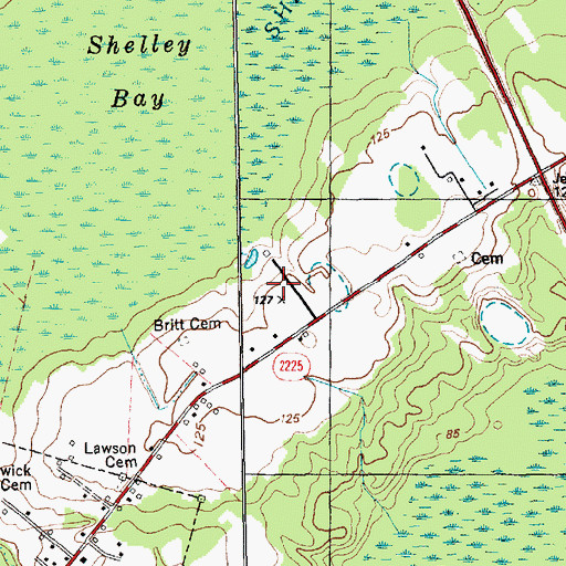 Topographic Map of Corbel Residential Facility, NC
