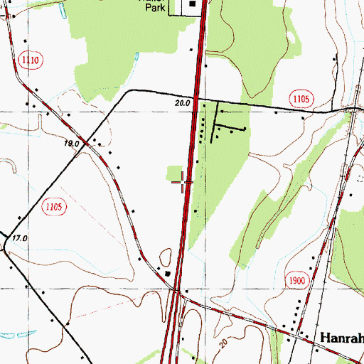 Topographic Map of Faith Baptist Church, NC