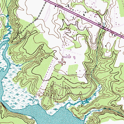 Topographic Map of First Free Will Baptist Church, NC