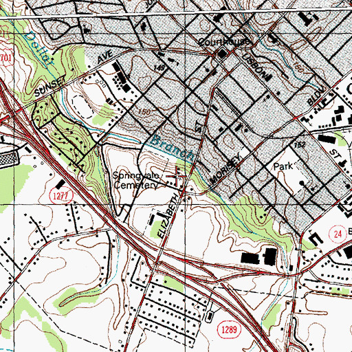 Topographic Map of Clinton Family Worship Center, NC
