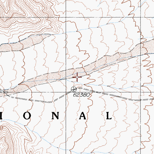 Topographic Map of Trail Canyon, CA