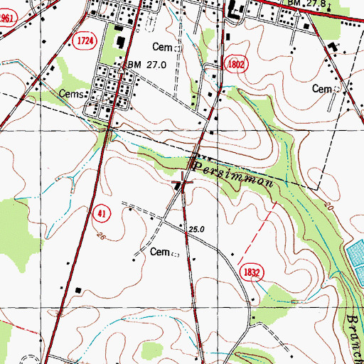 Topographic Map of Bible Believers Fellowship Church, NC