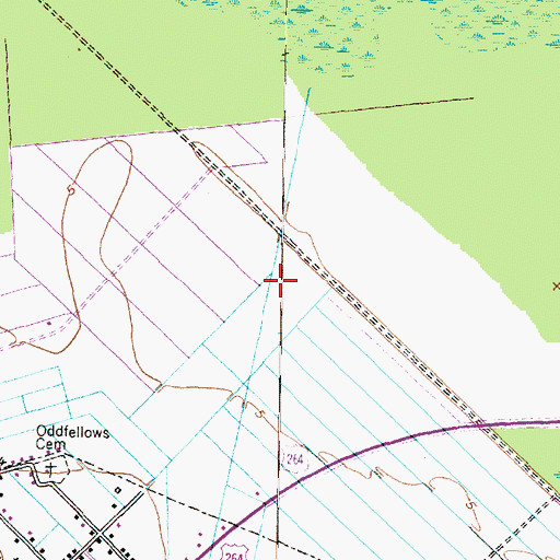 Topographic Map of Bellhaven Water Treatment Plant, NC