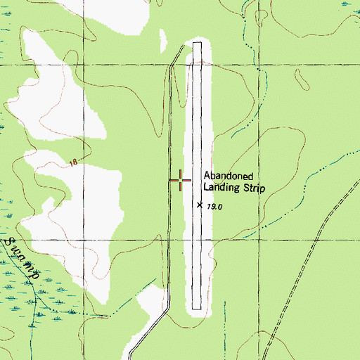 Topographic Map of Camp Davis McOlf Airfield (historical), NC