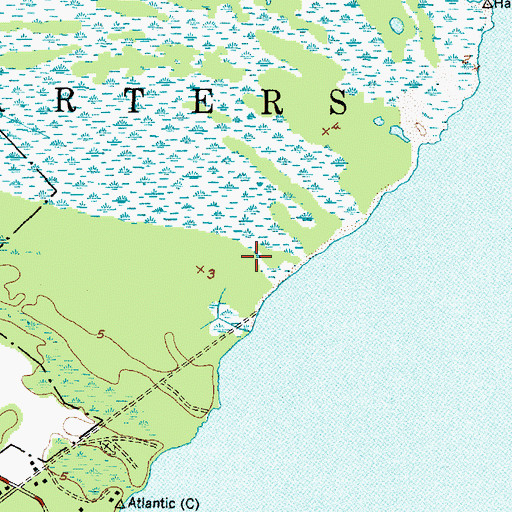 Topographic Map of Morris Marina, NC