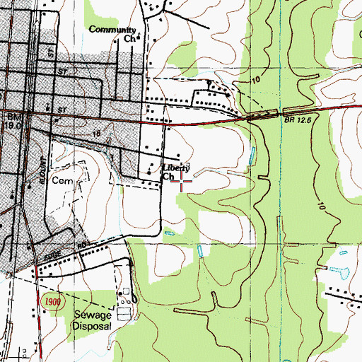 Topographic Map of Anointed One Church of Deliverance, NC