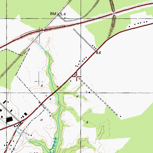 Topographic Map of Kingdom Hall of Jehovahs Witnesses, NC