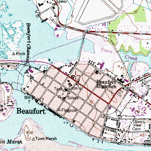 Topographic Map of Mount Zion Baptist Church, NC