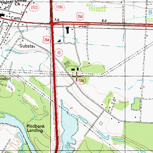 Topographic Map of Iglesia Pentecostal Unida, NC