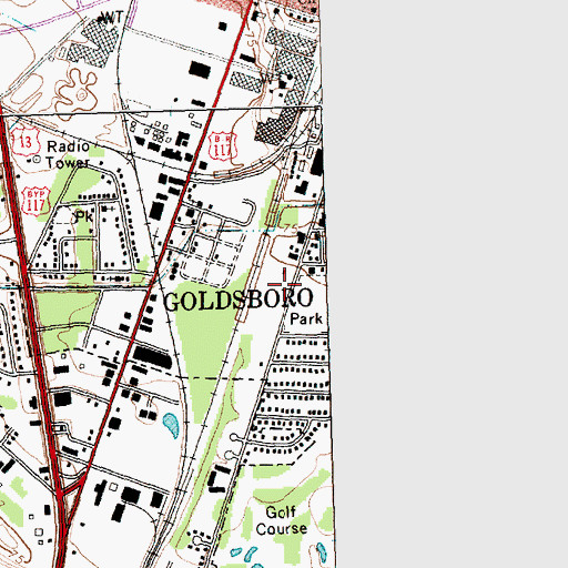Topographic Map of Tabernacle Prayer for All People, NC