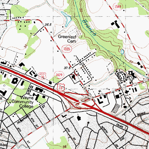 Topographic Map of The Church of Jesus Christ of Latter Day Saints, NC
