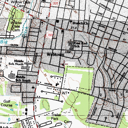 Topographic Map of New Stoney Hill Church, NC