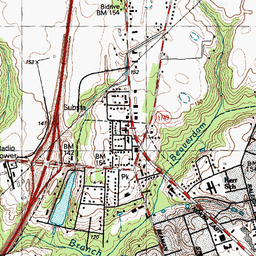 Topographic Map of One For All International Christian Church, NC