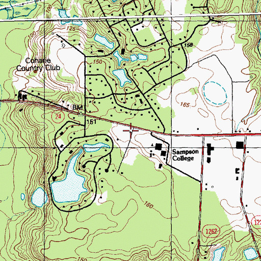 Topographic Map of Pentecostal Holiness Church, NC
