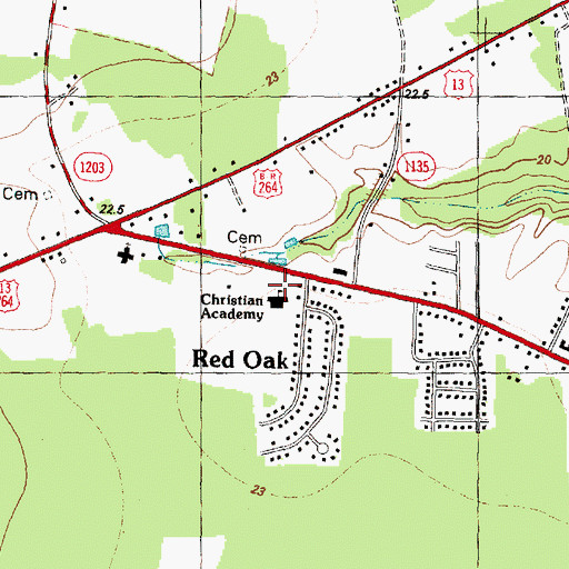 Topographic Map of Peoples Baptist Church, NC