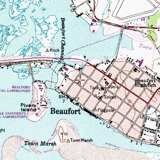 Topographic Map of Saint Pauls Episcopal Church, NC