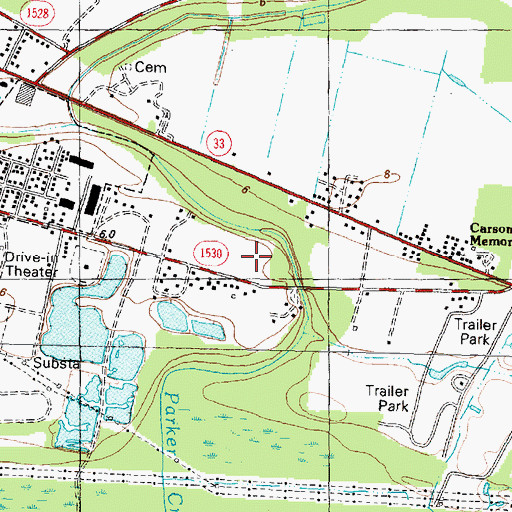 Topographic Map of Saint Peters Missionary Baptist Church, NC