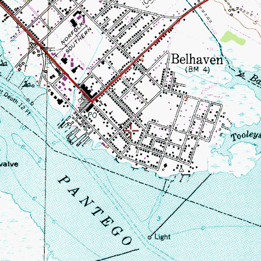 Topographic Map of Trinity United Methodist Church, NC