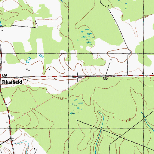 Topographic Map of Unity Fellowship Christian Church, NC