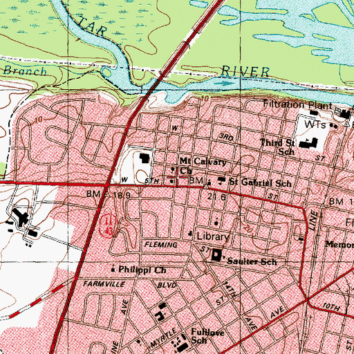 Topographic Map of Wells Chapel Church of God, NC