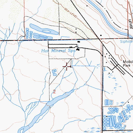 Topographic Map of Tropical Fish Farm, CA
