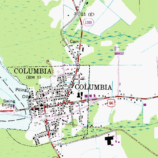 Topographic Map of Zion Grove Disciples Church, NC
